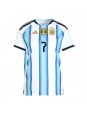 Argentina Rodrigo De Paul #7 Domácí Dres pro Dámské MS 2026 Krátký Rukáv Argentina Rodrigo De Paul #7 Domácí Dres pro Dámské MS 2026 Krátký Rukáv